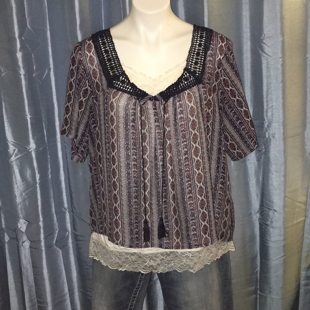 Maurice’s Loose Fitting Blouse Sz XL